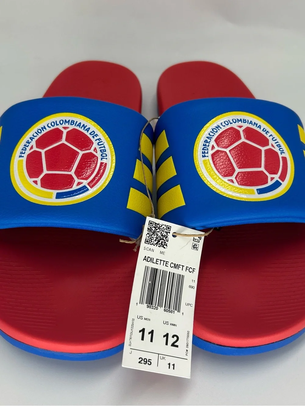 New Adidas Adilette Comfort 2.0 Colombia Slides FCF Men’s Style HQ7421